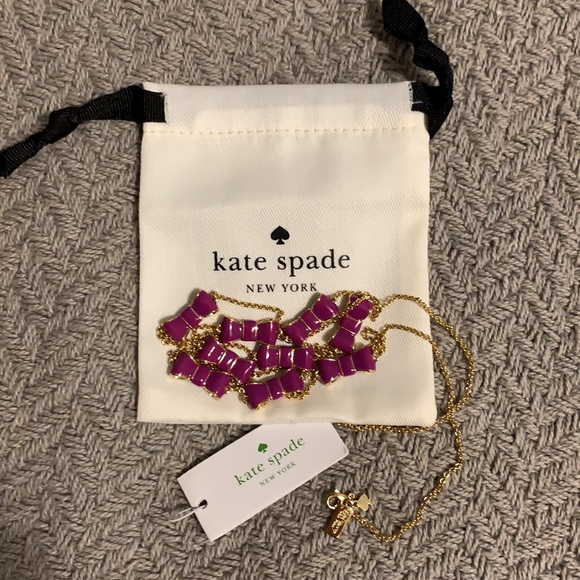 Kate Spade "take a bow" baja long scatter necklace - Picture 16 of 16